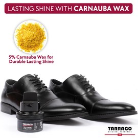 Tarrago Self Shine Shoe Polish with Applicator – Quick Shine Shoe Cream for Leather Boots and Shoes - 1.76 Fl. Oz – Red #12