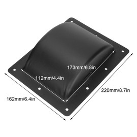 ciciglow 2pcs Speaker Box Subwoofer Handles, High-Strength Cold-Rolled Steel Bar with 10 Screw Holes for Professional DIY Stereo Speaker