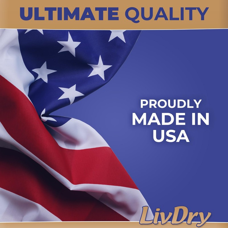 LivDry Ultimate Adult Incontinence Underwear, Max Absorbent Adult Diapers with