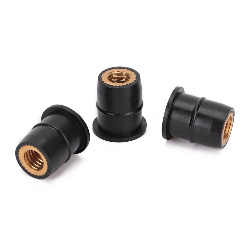 Well Nuts, 100 Pieces M6 0.8 mm Rubber Nut Rubber