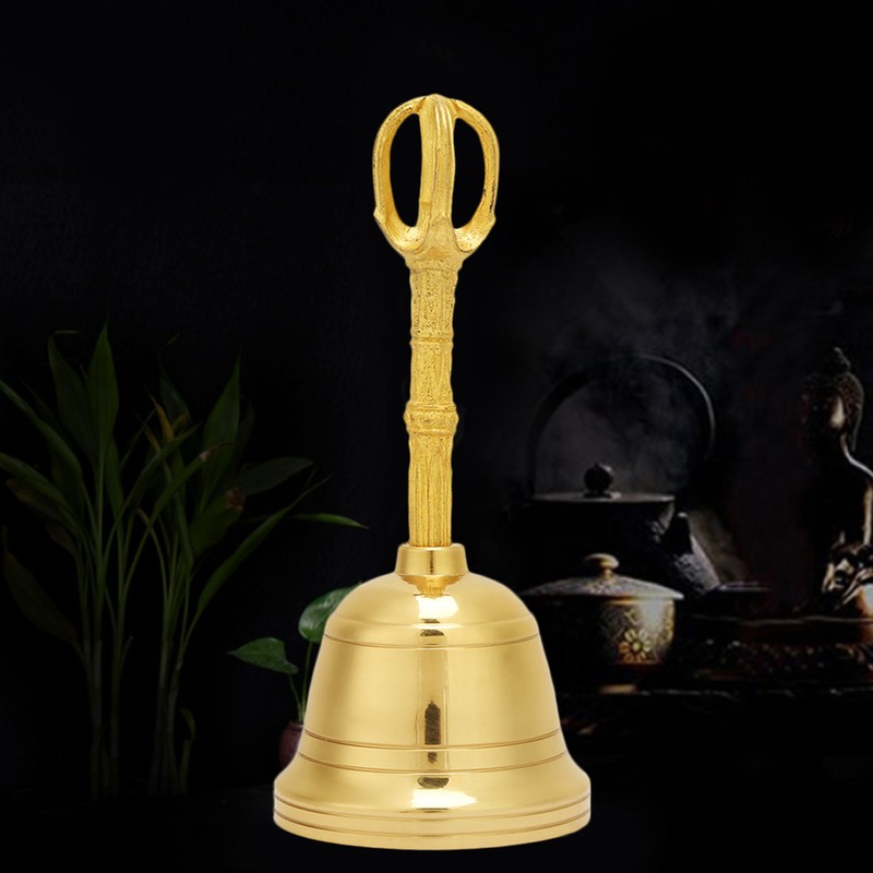 Popular Pure Brass Hand Bell Buddhist Bell Feng Shui Taoist