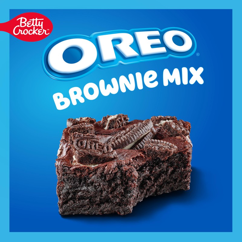Betty Crocker OREO Brownie Mix, OREO Brownie Mix Topped With