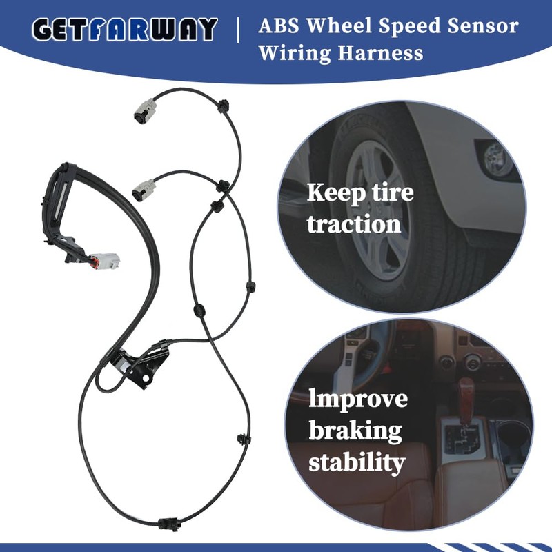Getfarway ABS Wheel Speed Sensor Wiring Harness 89516-0C050 Compatible with