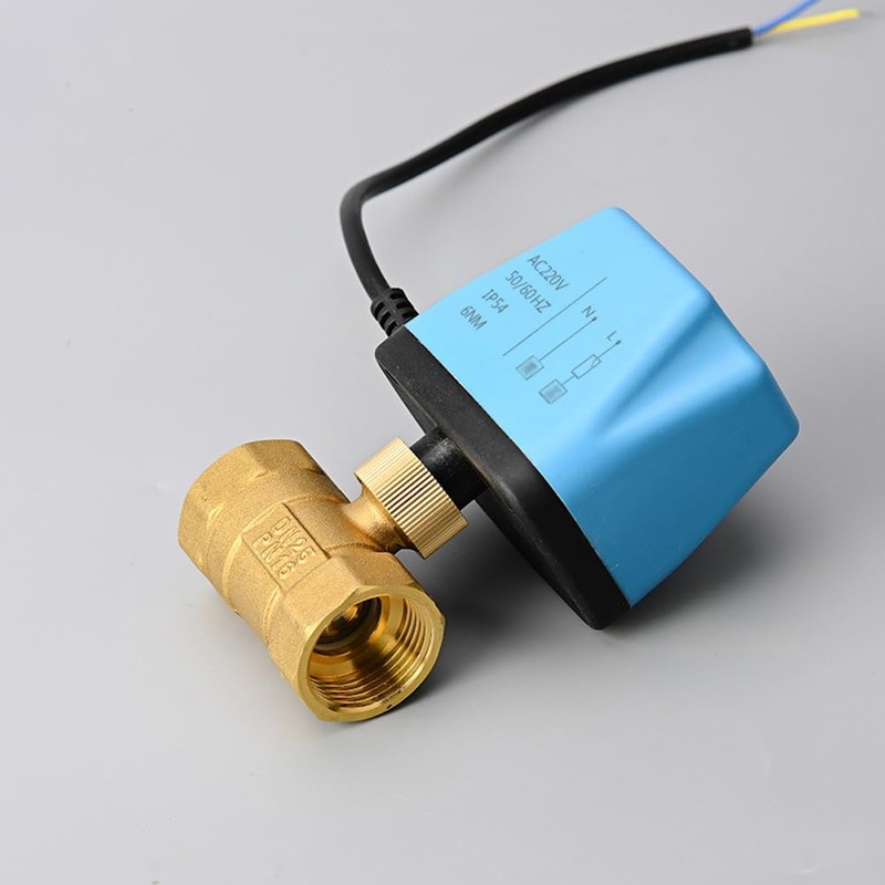 DC12-24V 3/4" DN20 Motorisierter Kugelhahn, 2-Draht Automatischer Rücklauf Setup Messing