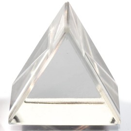 Eisco - Equilateral Glass Prism, 25mm - Polished Faces with Beveled Edges - Ideal for Basic Refraction & Dispersion Experiments, Physics Education & Classroom Demonstrations