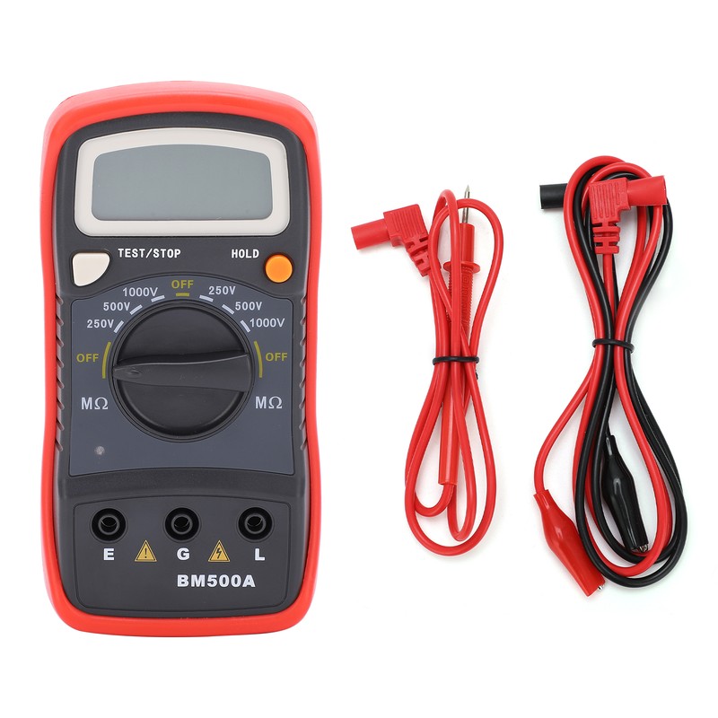 BM500A 1000V LCD Resistance Tester Digital Insulation Resistance Meter Megohm