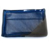 SET of 2 Japanese Sushi Serving Dish Plates Ceramic 8" x 6" Blue Black Matte