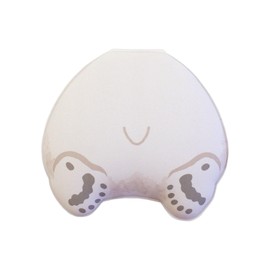 Sunstar Stationery S2837960 Sticky Notes, Puniketsu, White Bear