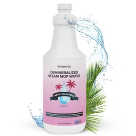 Steam & Go Demineralized Water for Steam Mop – Hotel California Scent, 32 Ounces (Pack of 1) | Scented Floor Cleaner Solution, Ready-to-Use, Compatible with Any Steam Cleaner