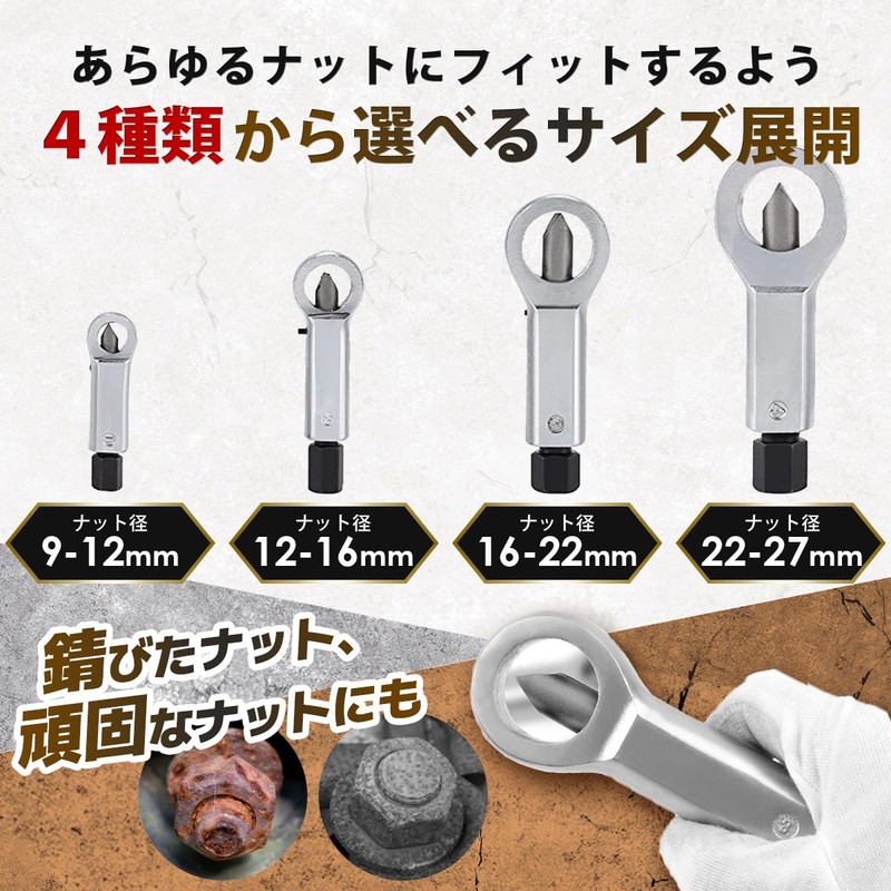 SALUDABLE Nut Breaker Nut Splitter Cutter Rust Corrosion Cling Nut