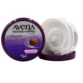 Avena Instituto Español Collagen Regeneration Cream, Softens & Moisturizes, Skin Repair Formula, 2-Pack, 6.8 Fl Oz each, 2 Jars.