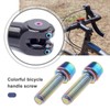 SING F LTD 12PCS Bike Stem Bolts M5x17mm Titanium Alloy