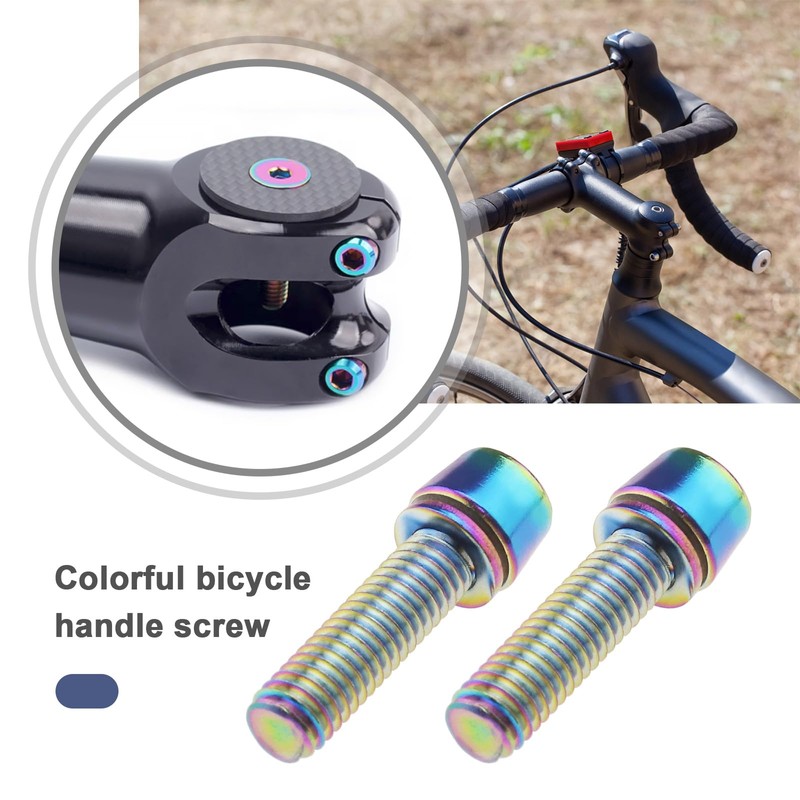 SING F LTD 12PCS Bike Stem Bolts M5x17mm Titanium Alloy
