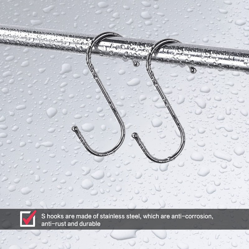 S Hooks for Hanging, S Shaped Hooks, Heavy Duty S