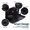 ZONETECH Multi-Functional Portable Foldable Car Backseat Tray Desk - Black