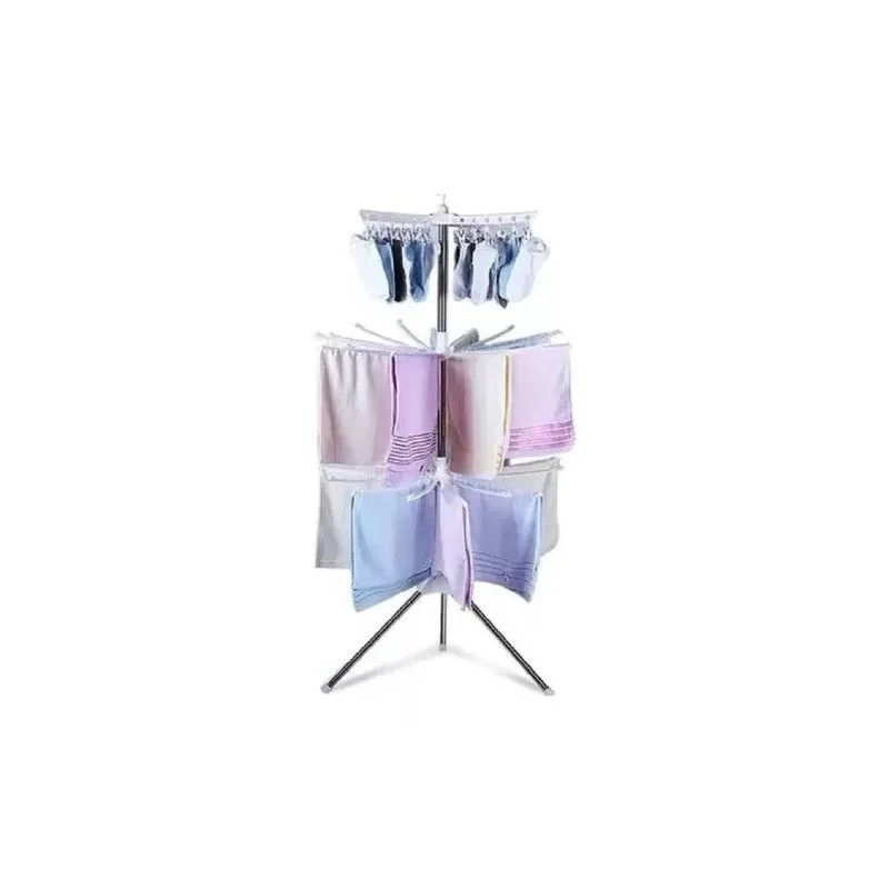 DAS Tendedero Giratorio Plegable De Ropa Portátil