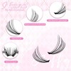 FADLASH DIY 20D Eyelash Extension Kit Individual Lashes Cluster 0.07D