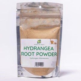 Herb To Body Hydrangea Root Powder | Hydrangea Arborescens | Wildcrafted | 4oz