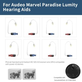 Hearing Aid Domes for Phonak Replacement, Phonak Hearing Aid Domes, Hearing Aid Domes for Phonak, Pack of 20 Phonak Vented 4.0 Hearing Aid Domes Phonak Hearing Aid Accessories