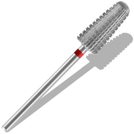 C12rtive 5-In-1 Vertical Cone Shape Nail Drill Bits,Tungsten Carbide Electronic Nail Drill Bit for Acrylic Gel Nails Dual Nail Form Remove,3/32 Inch Nail Bit for E-File Nail Drill(Fine)