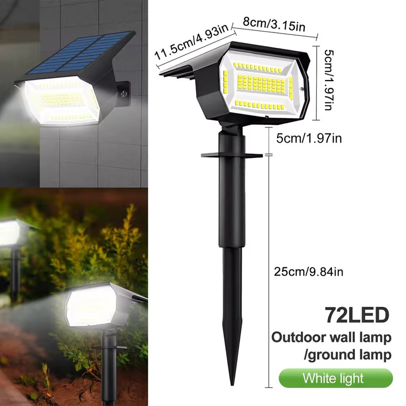 7 LED Solar Garden Lights Outdoor Waterproof Landscape Yard Pathway