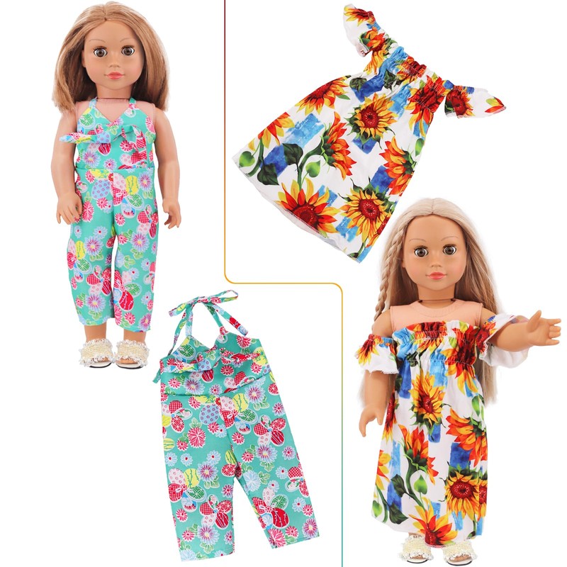 ZITA ELEMENT 10 Sets 18 Inch Doll Clothes - 18