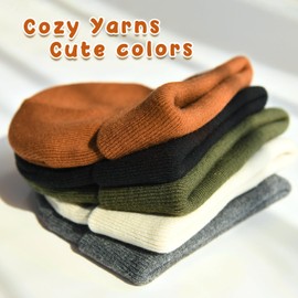 FURTALK Toddler Knitted Winter Hat Boys Girls Acrylic Beanie Hat Baby Kids Cuffed Winter Hats
