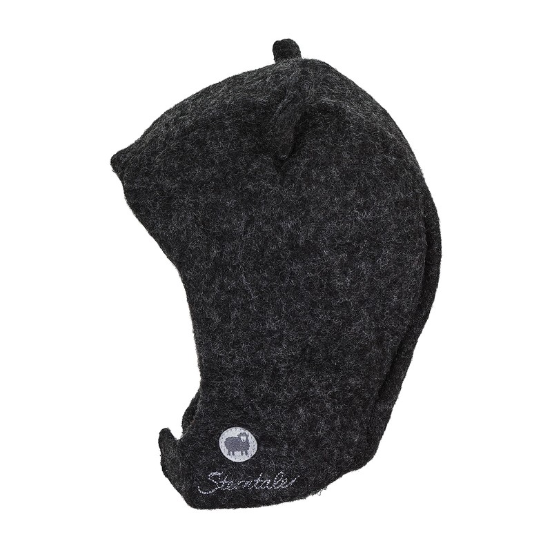 Sterntaler Unisex Baby Wool Scarf Hat (Merino) Hat, Anthracite Mixture