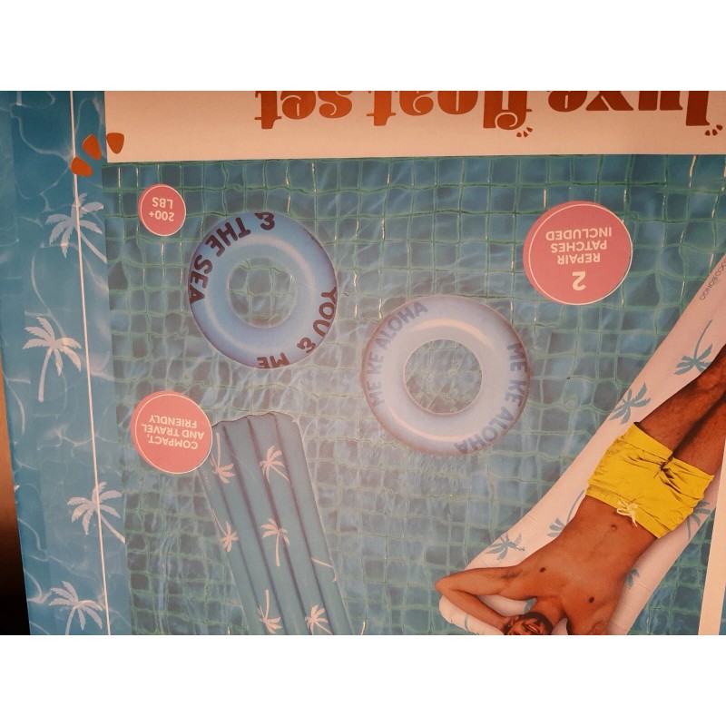 Coco Float set for pool Coco Bongo Luxe pool water