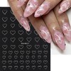 SILPECWEE 17 Sheets Airbrush Stencils for Nails French Tip Nail