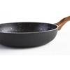 IMUSA USA Woodlook 8" Black Stone Fry Pan Handle and