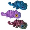 HYZSHL 3PCS 3D Tiere Chamäleon, Eidechse Spielzeug, Flexibel Bewegliche 3D