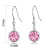 Philip Jones Pink Crystal Drop Earrings Created with Zircondia® Crystals
