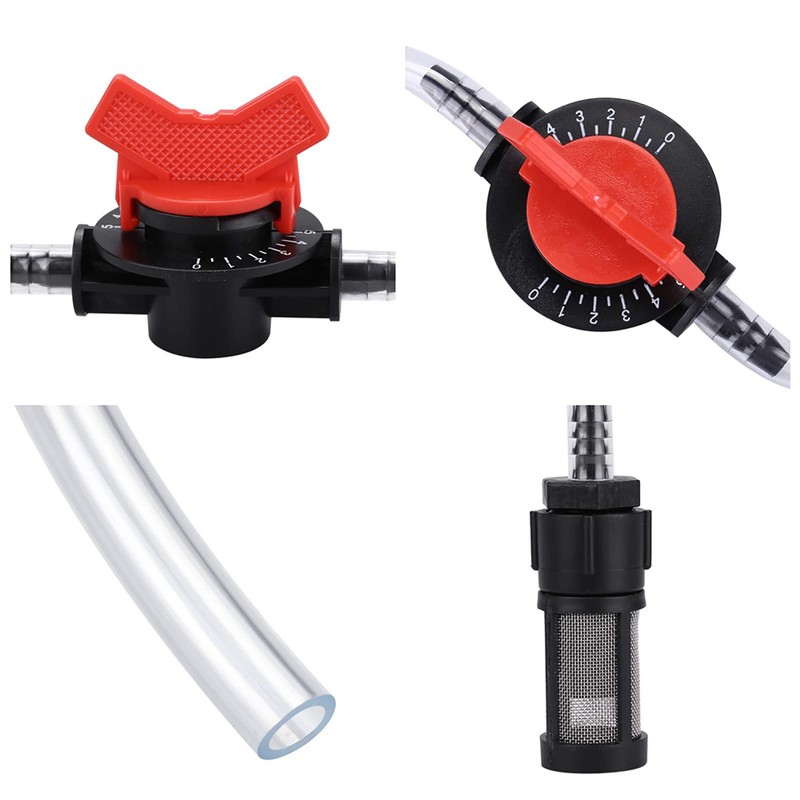 ciciglow Irrigation Device Kit,G3/4 Fertilizer Injector + Switch + Filter