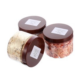 NOLITOY 3pcs Nail Foil Holographic Nail Art Nail Art Tinfoil Decor Nail Art Decals Gilding Crafting Foil Women Nail Art Sticker DIY Tinfoil Decor Flakes Craft Gold Foil Imitation Gold Leaf