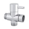 3-Way Shower Diverter with Valve Solid Brass with Chrome Plating