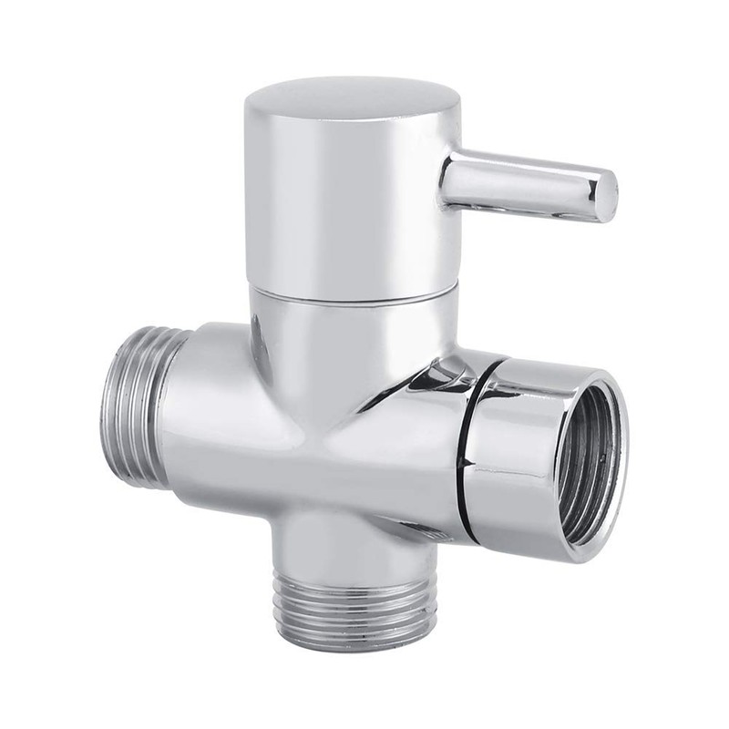 3-Way Shower Diverter with Valve Solid Brass with Chrome Plating