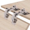 2pcs 170 Degree Hydraulic Cabinet Door Hinges, Adjustable Lazy Susan