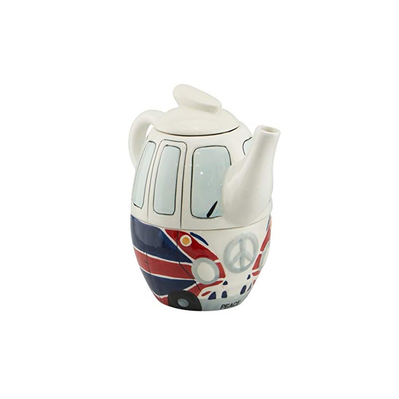 Dakota UK Flag Camper Van Teapot for One