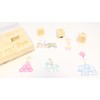 ExcelMark Circus Themed Engraved Wood Rubber Stamp Set - 13