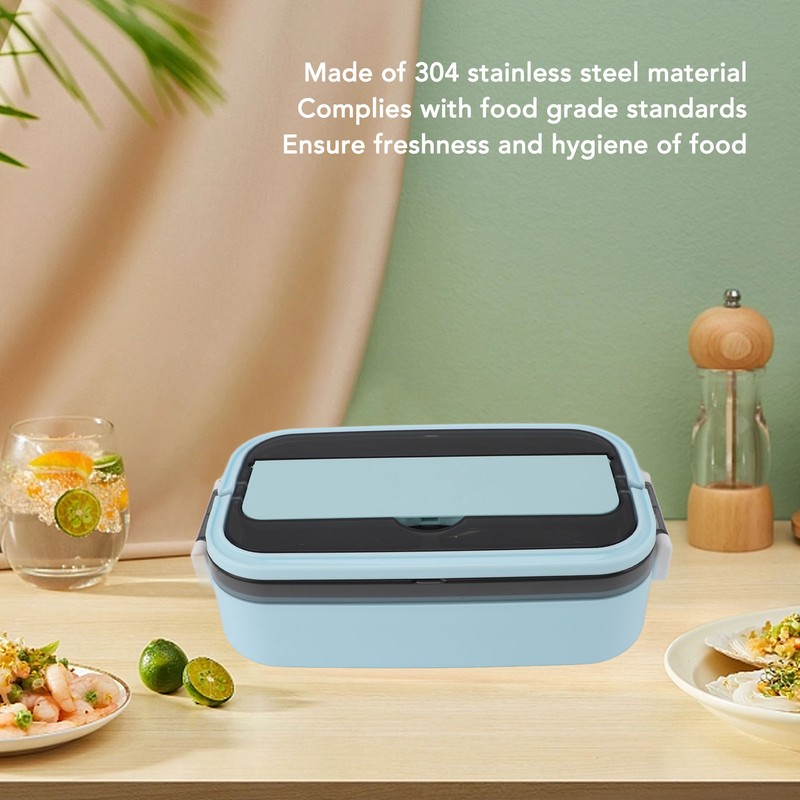 304 Stainless Steel Bento Box Adult Lunch Box Single Layer