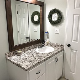 EZ FAUX DECOR Kitchen Countertop Contact Paper Peel & Stick Marble Granite Black White 3'x 10'