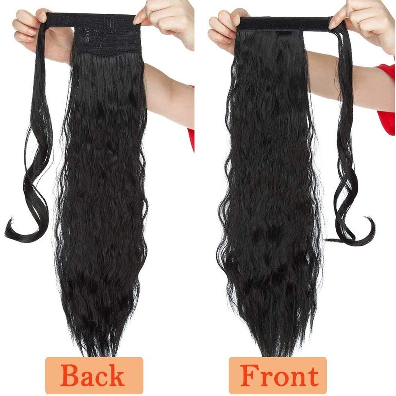 26 Inch One Piece Curly Wrap Around Ponytail Hair Extension