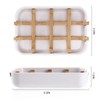 ATDORO 2 Pack Bar Soap Holder Shower, Soap Holder, Bamboo