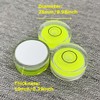 YMGBHNKJLS 4Pcs Small Circular Bubble Levels with Double Sided Adhesive