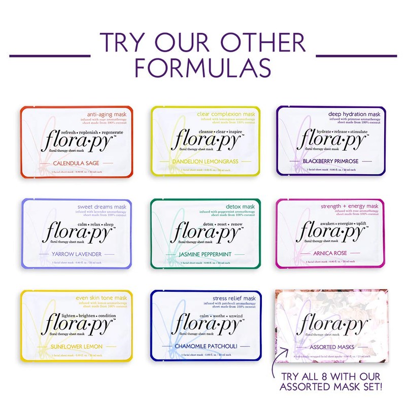Aromatherapy Facial Sheet Mask - Hydrating - Moisturizing - Essential