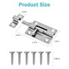 Door Lock Latches Barrel Bolt, 2 Pack Thickened Heavy Duty