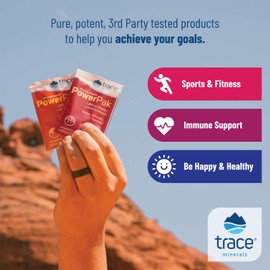 Trace Minerals | Electrolyte Stamina Power Pak | 1200 mg Vitamin C | Non-GMO | Pomegranate Blueberry, Raspberry and Acai Berry | 30 Packets Variety (Pack of 3)