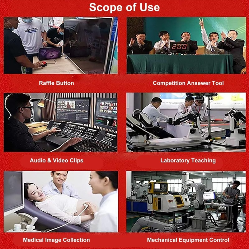 Yoqanr Enter Button USB Button PC Switch Control Keyboard,Relieve Stress