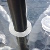 esowemsn 2 Sets of Clear Patio Table Umbrella Hole Ring